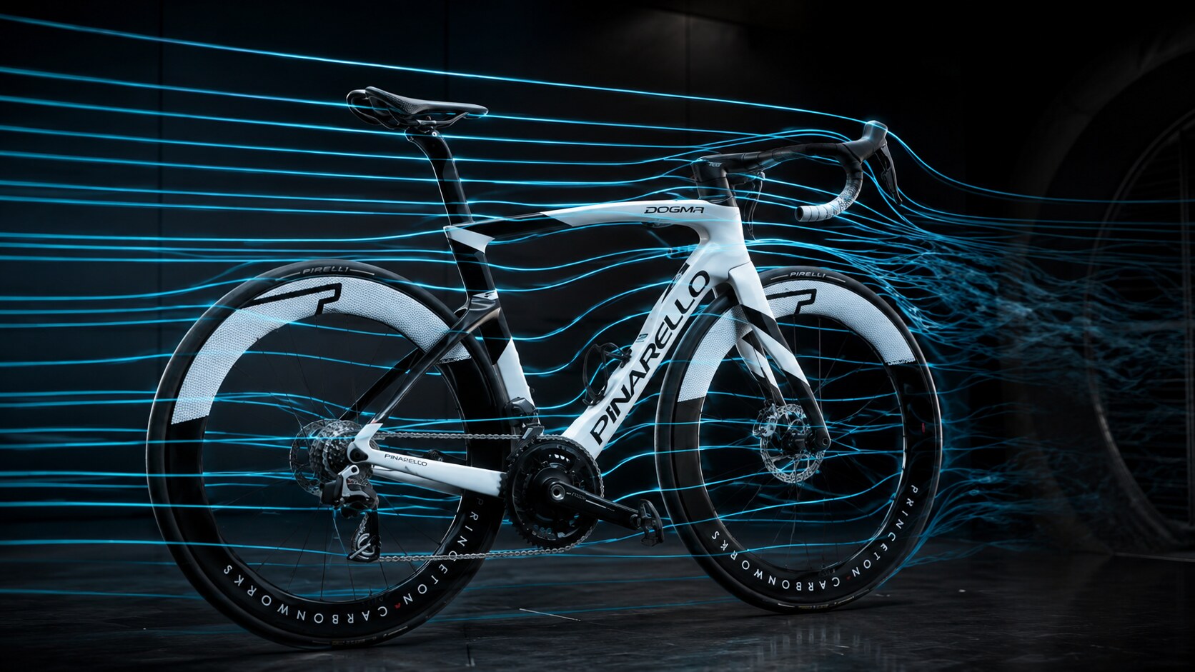 Pinarello Dogma 空气动力流线可视化
